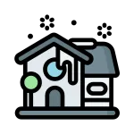 House Winter Wooden Snow SVG Icon
